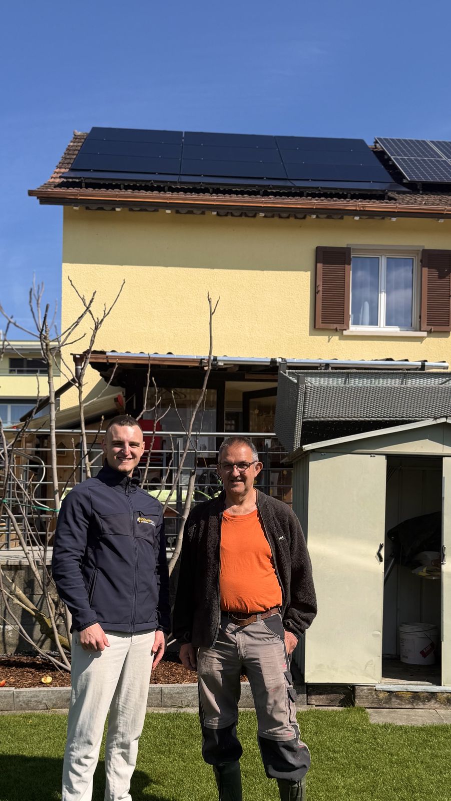 Solartech persönlich vor Ort beim Kunden
